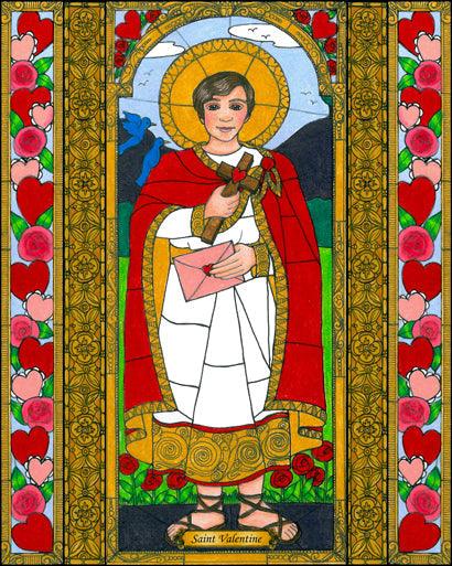 Metal Print - St. Valentine by Brenda Nippert - Trinity Stores