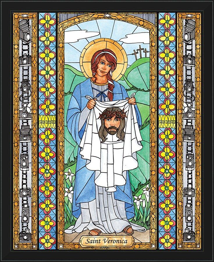 Wall Frame Black - St. Veronica by Brenda Nippert - Trinity Stores