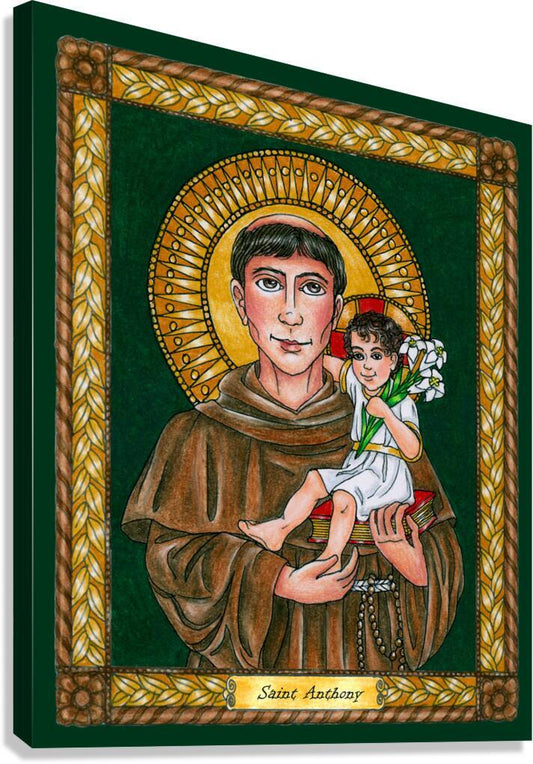Canvas Print - St. Anthony of Padua by Brenda Nippert - Trinity Stores