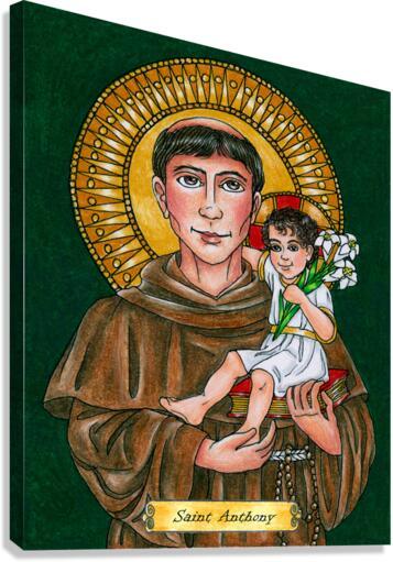 Canvas Print - St. Anthony of Padua by Brenda Nippert - Trinity Stores