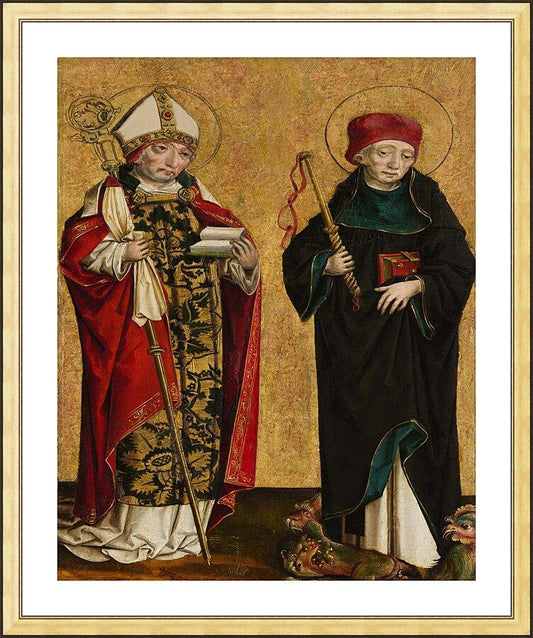 Wall Frame Gold, Matted - Sts. Adalbert and Procopius by Museum Art - Trinity Stores