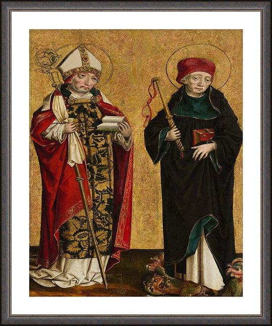 Wall Frame Espresso, Matted - Sts. Adalbert and Procopius by Museum Art - Trinity Stores