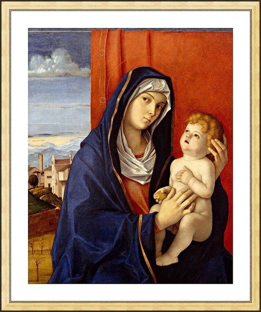 Wall Frame Gold, Matted - Madonna and Child by Museum Art - Trinity Stores