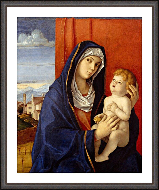Wall Frame Espresso, Matted - Madonna and Child by Museum Art - Trinity Stores