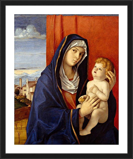 Wall Frame Black, Matted - Madonna and Child by Museum Art - Trinity Stores