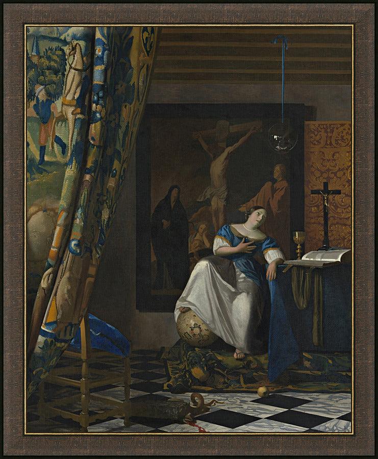 Wall Frame Espresso - Allegory of Catholic Faith by Museum Art - Trinity Stores