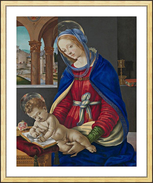 Wall Frame Gold, Matted - Madonna and Child by Museum Art - Trinity Stores