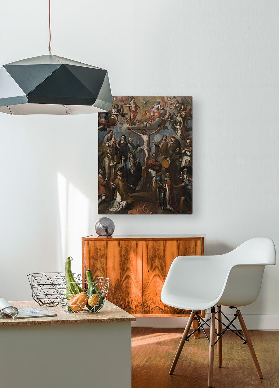 Metal Print - Allegory of Crucifixion with Jesuit Saints by Museum Art - Trinity Stores