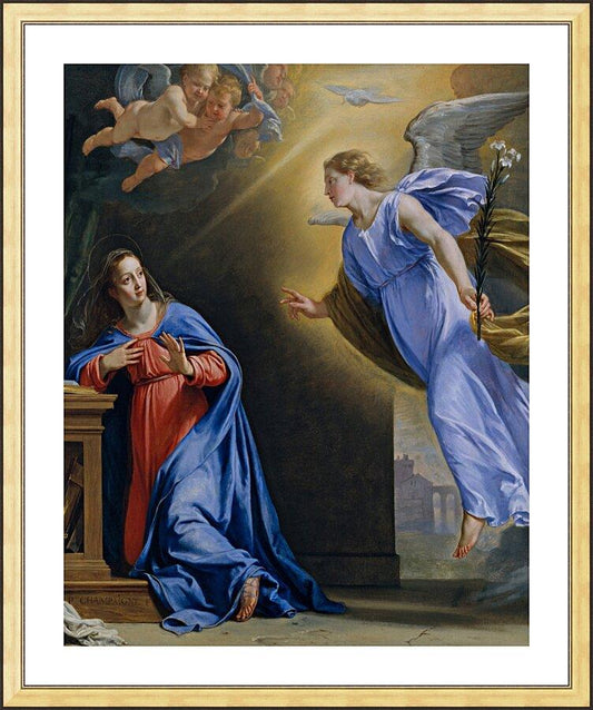 Wall Frame Gold, Matted - Annunciation by Museum Art - Trinity Stores