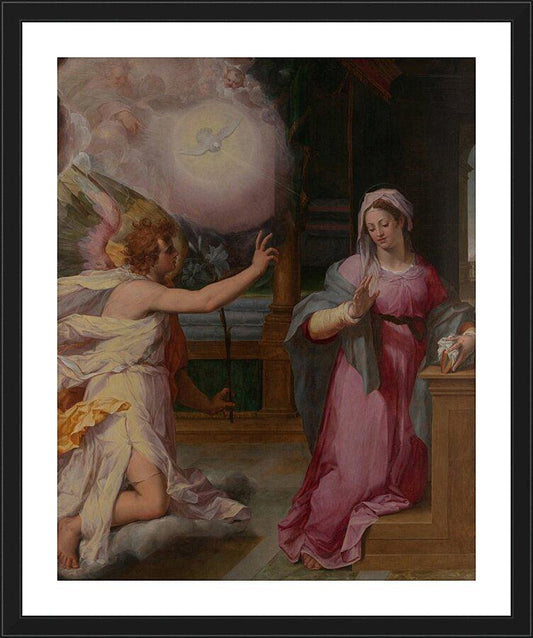Wall Frame Black, Matted - Annunciation by Museum Art - Trinity Stores
