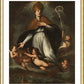 Wall Frame Gold, Matted - Ascension of St. Gennaro by Museum Art - Trinity Stores