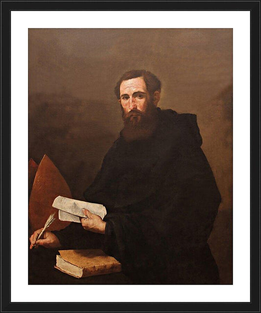 Wall Frame Black, Matted - St. Augustine by Museum Art - Trinity Stores
