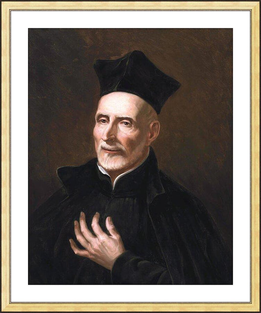 Wall Frame Gold, Matted - St. Joseph of Calasanz by Museum Art - Trinity Stores