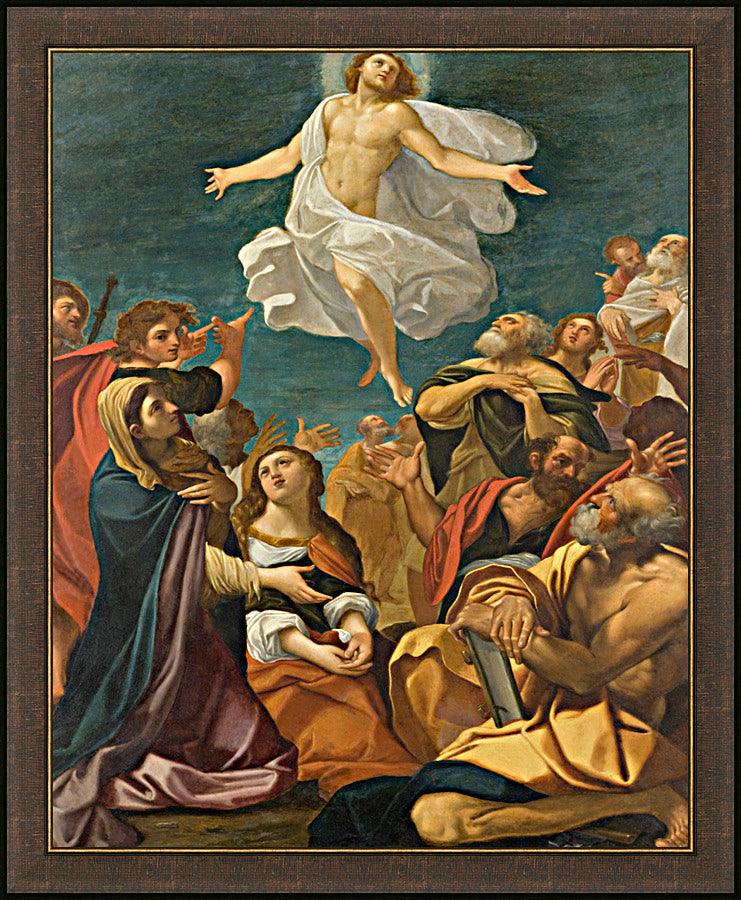 Wall Frame Espresso - Ascension of Christ   by Museum Art - Trinity Stores