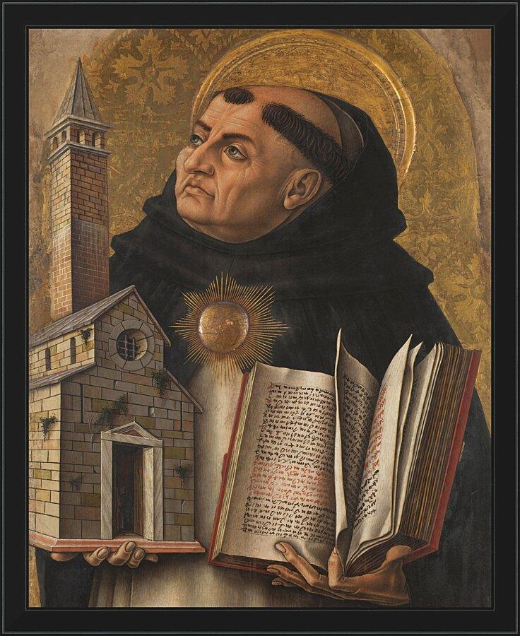 Wall Frame Black - St. Thomas Aquinas by Museum Art - Trinity Stores