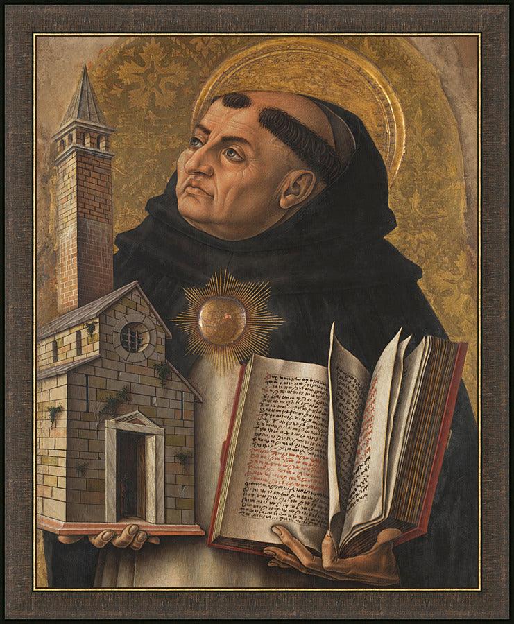 Wall Frame Espresso - St. Thomas Aquinas by Museum Art - Trinity Stores