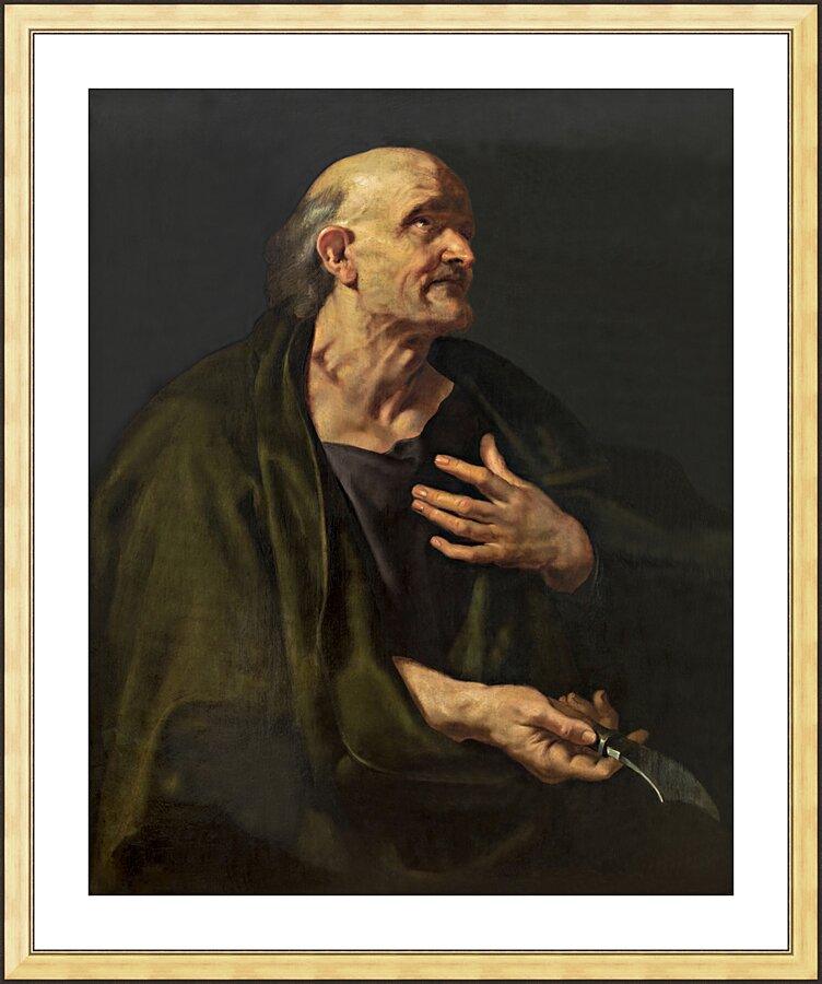 Wall Frame Gold, Matted - St. Bartholomew by Museum Art - Trinity Stores