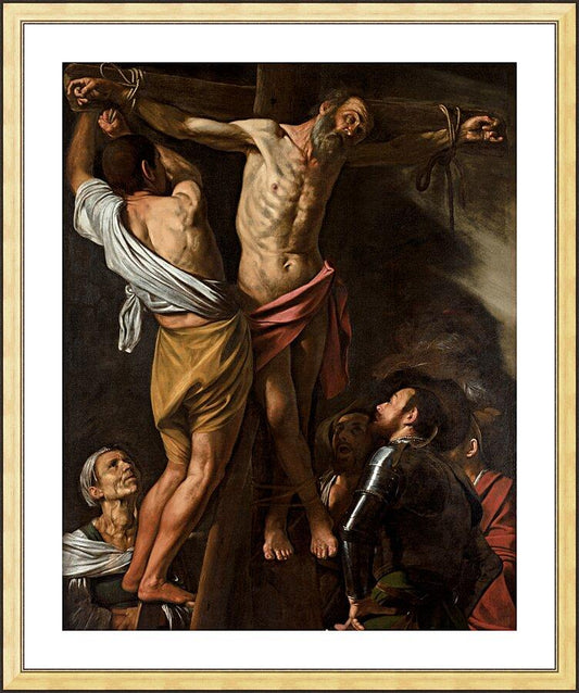Wall Frame Gold, Matted - Crucifixion of St. Andrew by Museum Art - Trinity Stores