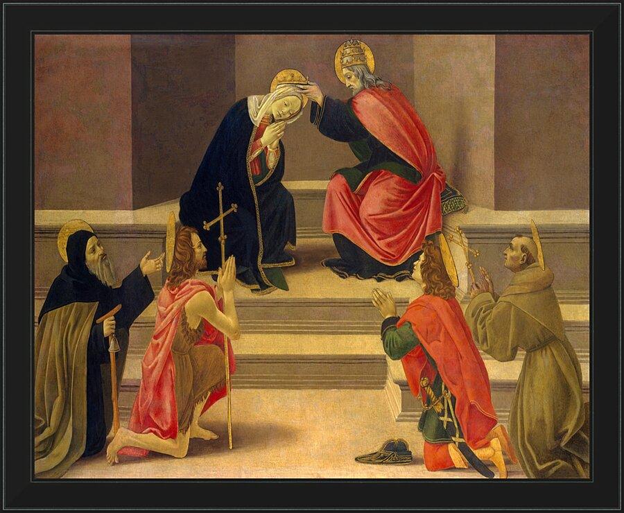 Wall Frame Black - Coronation of Mary by Museum Art - Trinity Stores