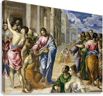 Canvas Print - Christ Healing the Blind by Museum Art - Trinity Stores