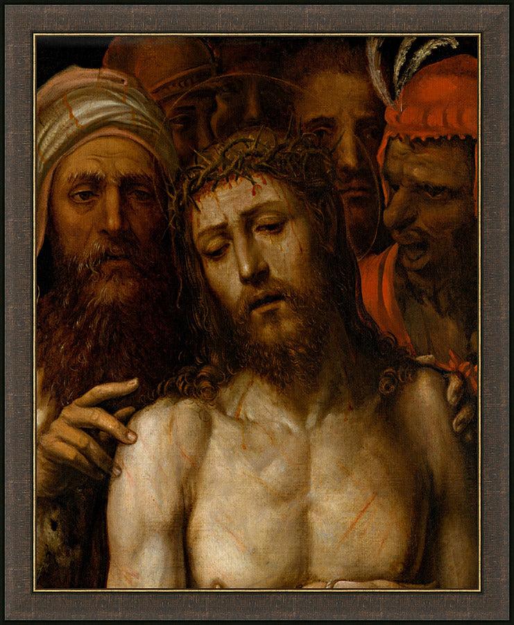 Wall Frame Espresso - Christ Presented to the People (Ecce Homo) by Museum Art