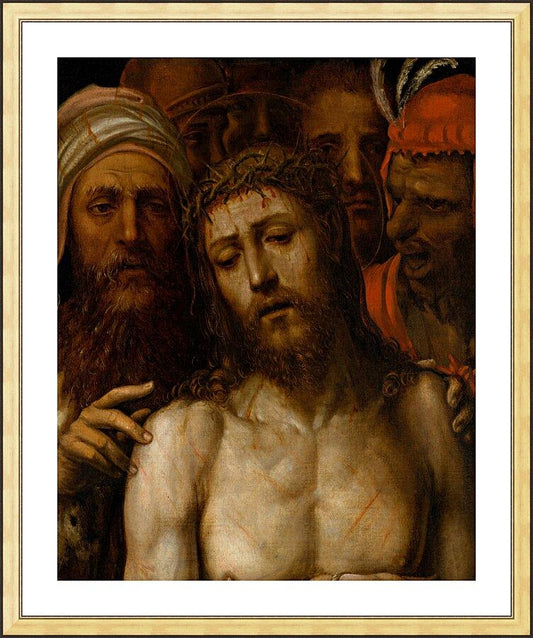 Wall Frame Gold, Matted - Christ Presented to the People (Ecce Homo) by Museum Art