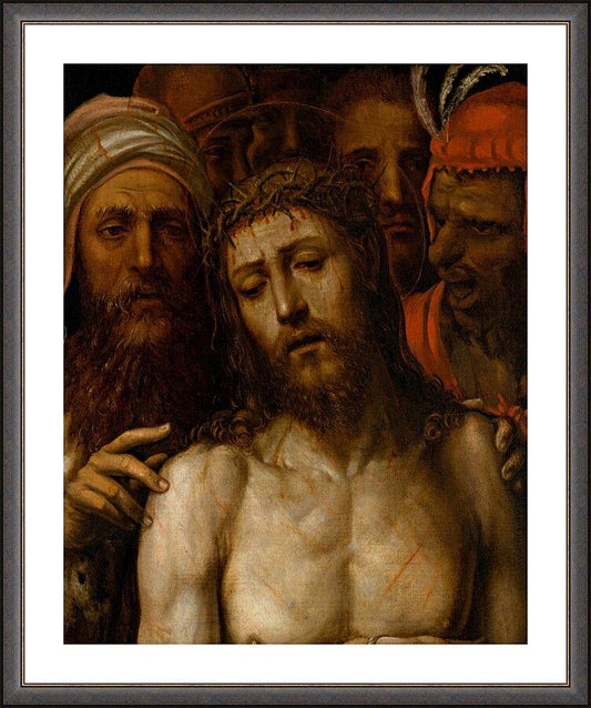 Wall Frame Espresso, Matted - Christ Presented to the People (Ecce Homo) by Museum Art