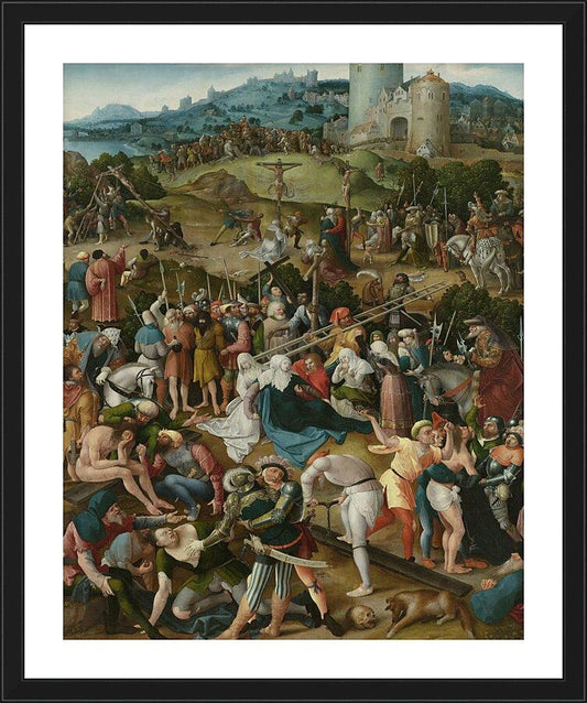 Wall Frame Black, Matted - Calvary by Museum Art - Trinity Stores