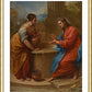 Wall Frame Gold, Matted - Christ and Woman of Samaria by Museum Art - Trinity Stores