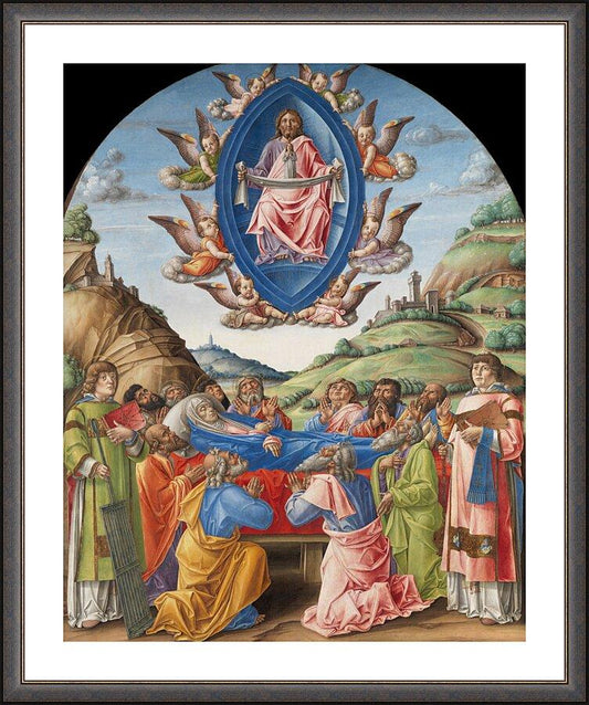 Wall Frame Espresso, Matted - Death of Mary by Museum Art - Trinity Stores