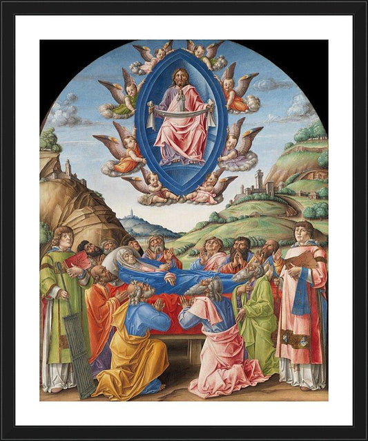 Wall Frame Black, Matted - Death of Mary by Museum Art - Trinity Stores