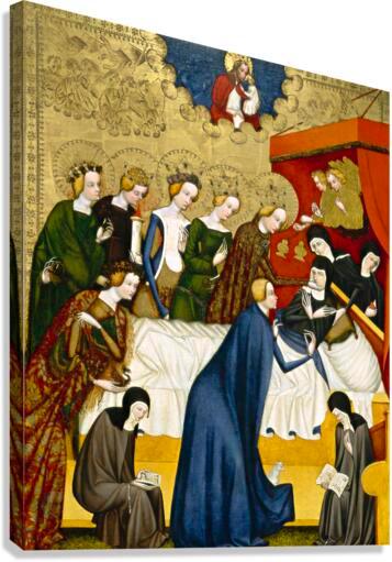 Canvas Print - Death of St. Clare of Assisi by Museum Art - Trinity Stores