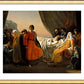 Wall Frame Gold, Matted - Death of St. Louis, King of France by Museum Art - Trinity Stores