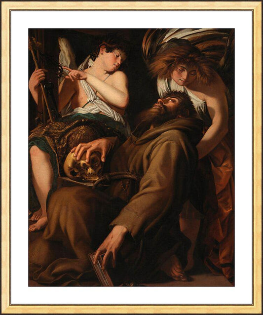 Wall Frame Gold, Matted - Ecstasy of St. Francis of Assisi by Museum Art - Trinity Stores