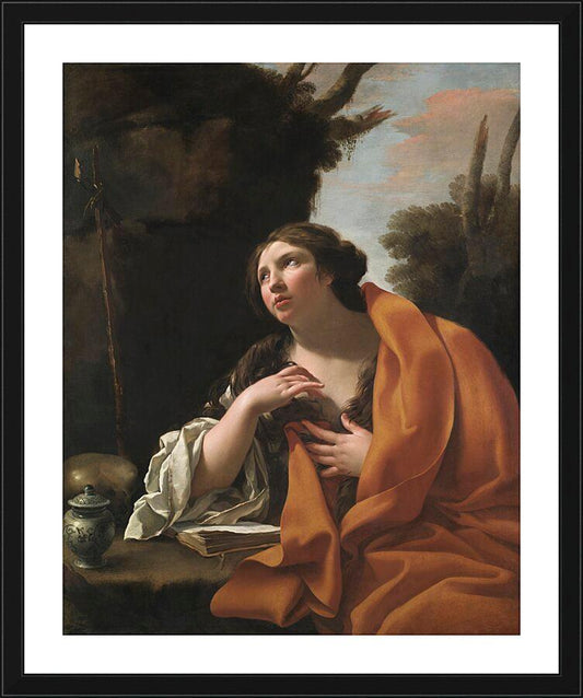 Wall Frame Black, Matted - St. Mary Magdalene by Museum Art - Trinity Stores