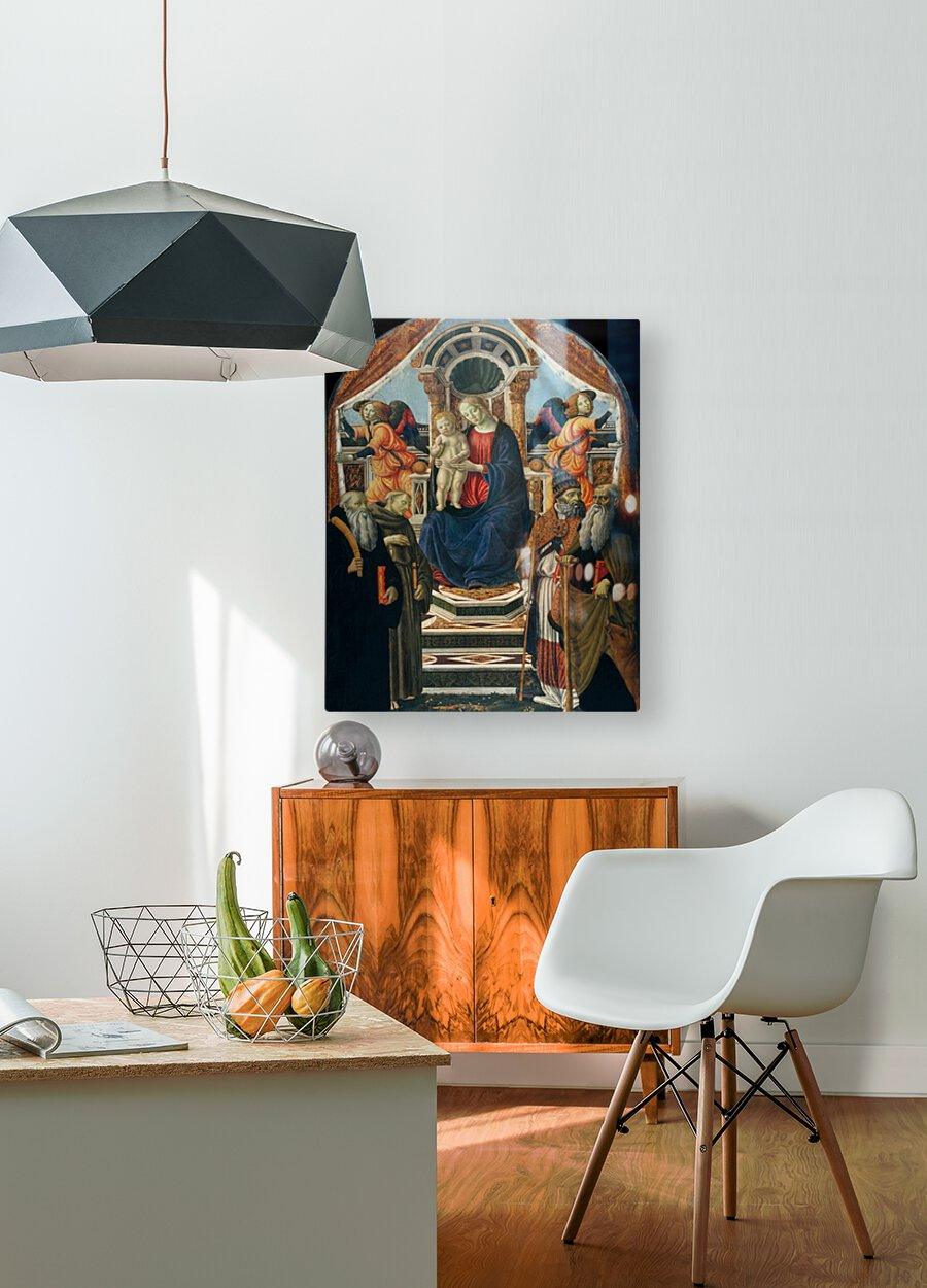 Metal Print - Madonna and Child Enthroned with Saints and Angels by Museum Art - Trinity Stores