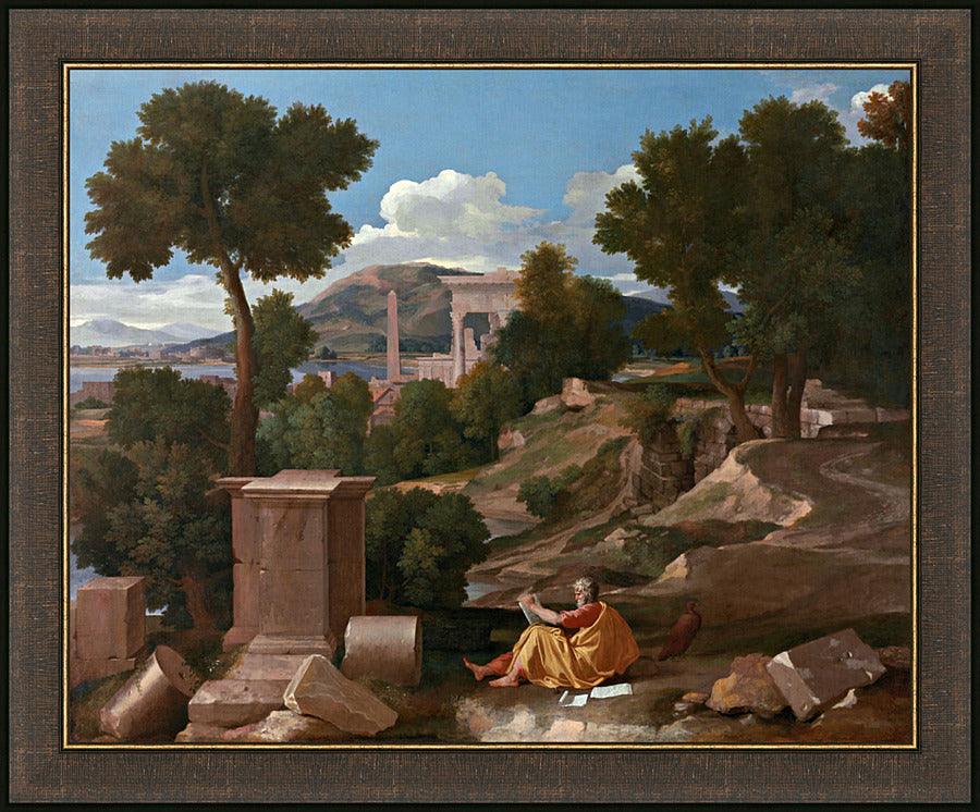 Wall Frame Espresso - St. John the Evangelist on Patmos by Museum Art - Trinity Stores