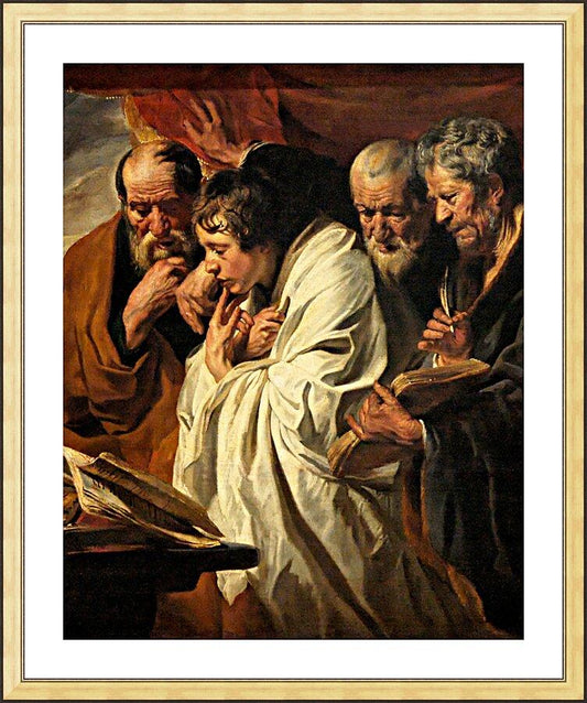 Wall Frame Gold, Matted - Four Evangelists by Museum Art - Trinity Stores