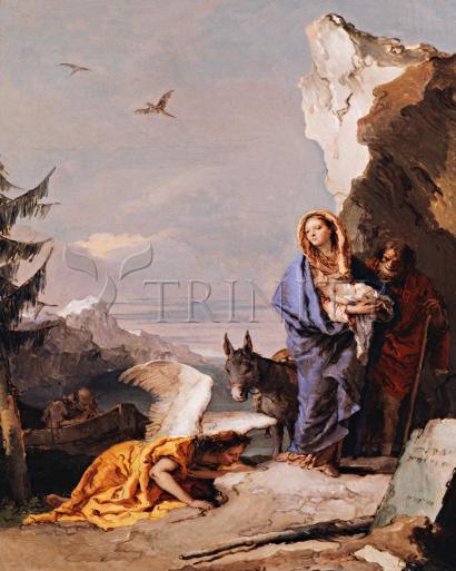 Wall Frame Black, Matted - Flight into Egypt by Museum Art - Trinity Stores