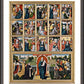 Wall Frame Espresso, Matted - Fifteen Mysteries and Mary of the Rosary by Museum Art - Trinity Stores