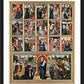 Wall Frame Black, Matted - Fifteen Mysteries and Mary of the Rosary by Museum Art - Trinity Stores