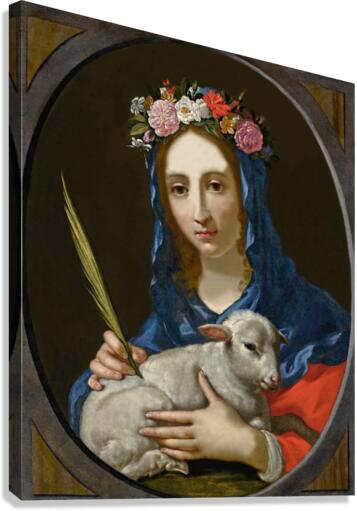 Canvas Print - St. Agnes by Museum Art - Trinity Stores