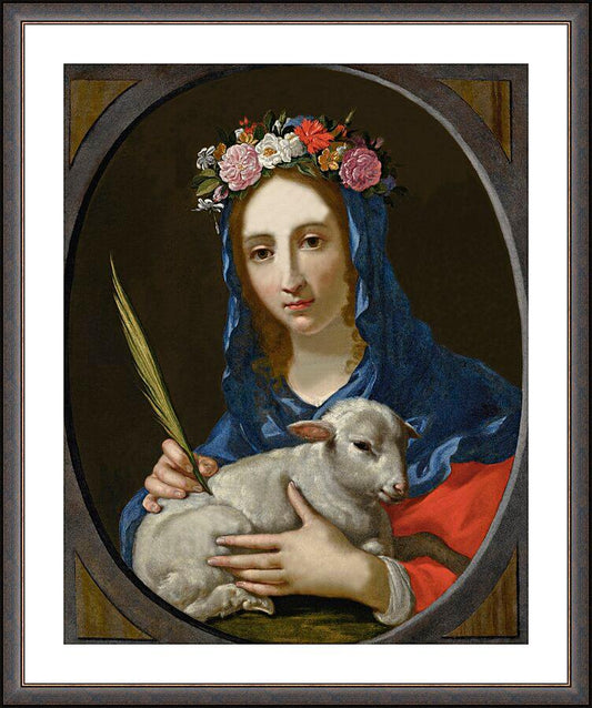 Wall Frame Espresso, Matted - St. Agnes by Museum Art - Trinity Stores