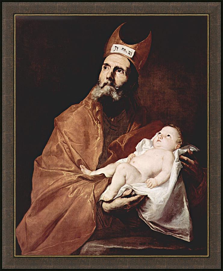 Wall Frame Espresso - St. Simeon Holding Christ Child by Museum Art - Trinity Stores