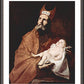 Wall Frame Espresso, Matted - St. Simeon Holding Christ Child by Museum Art - Trinity Stores