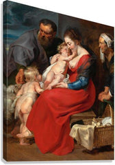 Canvas Print - Holy Family with Sts. Elizabeth and John the Baptist by Museum Art