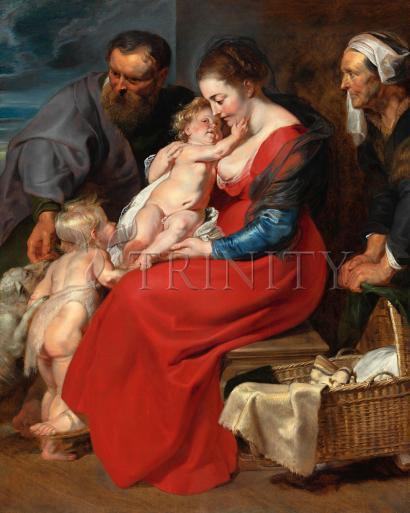 Acrylic Print - Holy Family with Sts. Elizabeth and John the Baptist by Museum Art - Trinity Stores