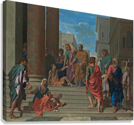 Canvas Print - Sts. Peter and John Healing Lame Man by Museum Art - Trinity Stores