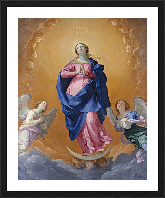 Wall Frame Black, Matted - Immaculate Conception by Museum Art - Trinity Stores