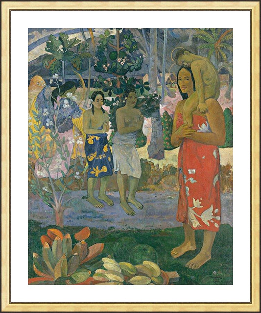 Wall Frame Gold, Matted - Ia Orana Maria 'Hail Mary' in Tahitian by Museum Art - Trinity Stores